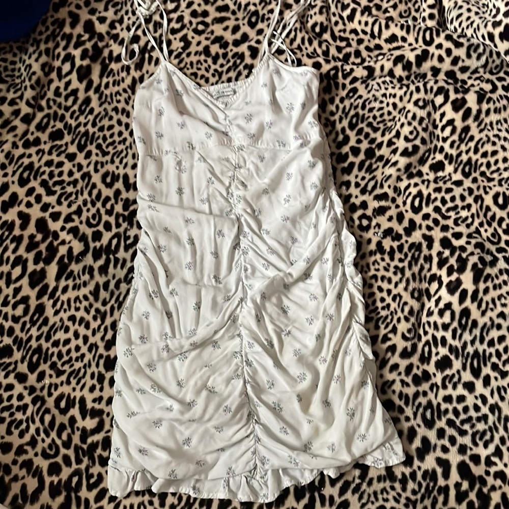 White Hollister floral dress